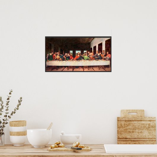 Leonardos letztes Abendgemälde Poster (Küche)