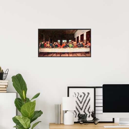 Leonardos letztes Abendgemälde Poster (Heimbüro)