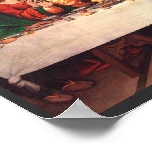 Leonardos letztes Abendgemälde Poster (Ecke)