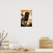 Leonberger am Strand Poster (Küche)