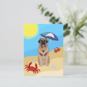 Leonberger Beach Postkarte (Stehend Vorderseite)