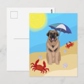Leonberger Beach Postkarte (Vorne/Hinten)