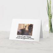 Leonberger Beileidskarte Karte (Rückseite)