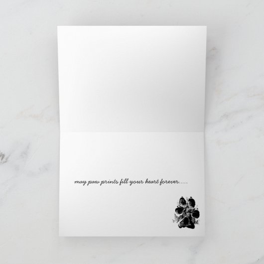 Leonberger Beileidskarte Karte (Innenseite)