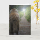 Leonberger Beileidskarte Karte (Gelbe Blume)