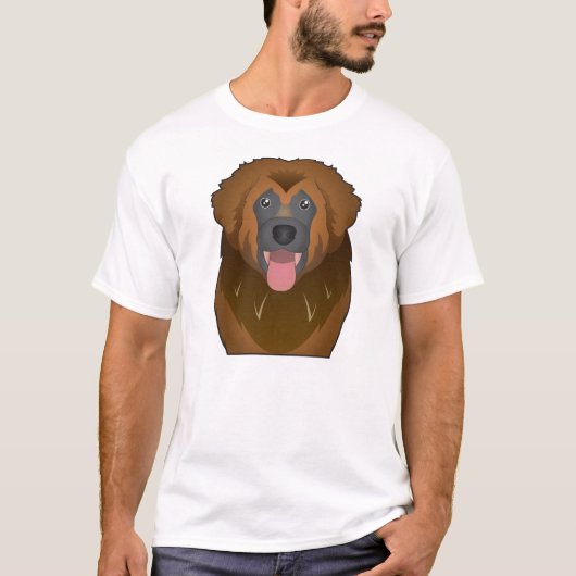 Leonberger Cartoon T-Shirt (Vorderseite)
