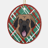 Leonberger Christmas Keramik Ornament (Links)