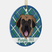 Leonberger Christmas Keramik Ornament (Rechts)