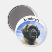 Leonberger Clouds Magnet (Vorderseite/Rückseite)