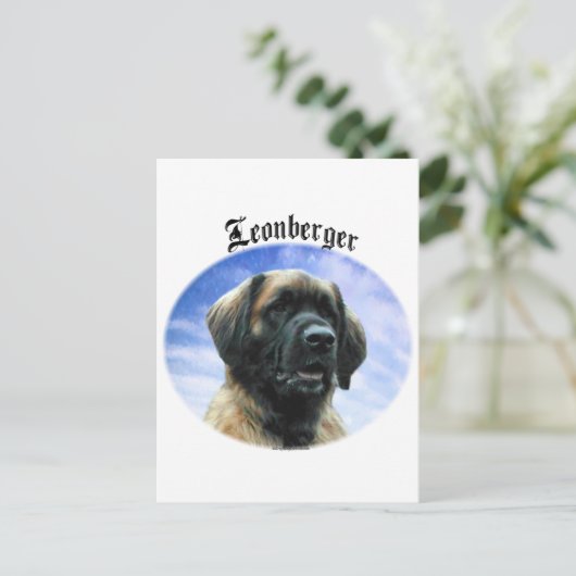 Leonberger Clouds Postkarte (Stehend Vorderseite)