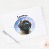 Leonberger Clouds Runder Aufkleber (Umschlag)