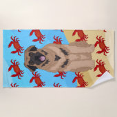 Leonberger Crabs Strandtuch (Vorderseite)