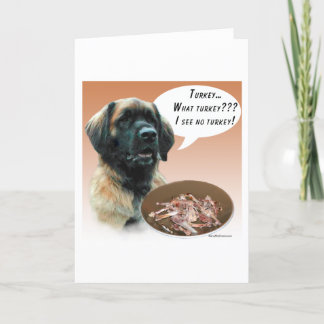 Leonberger die Türkei Feiertagskarte