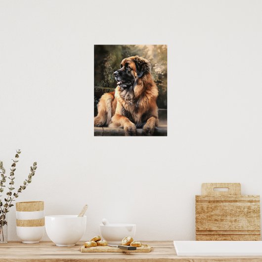 Leonberger Dog Art Print Poster (Küche)