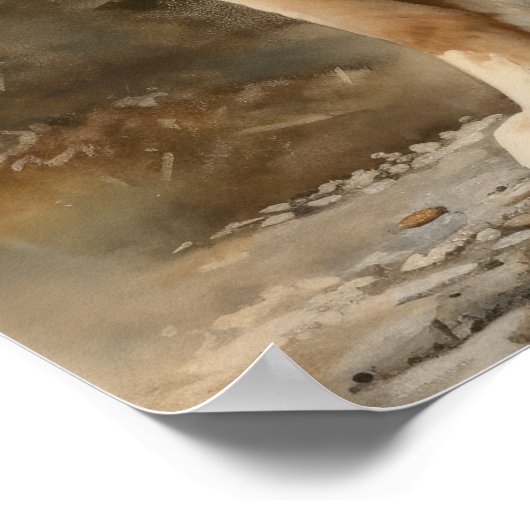 Leonberger Dog Art Print Poster (Ecke)