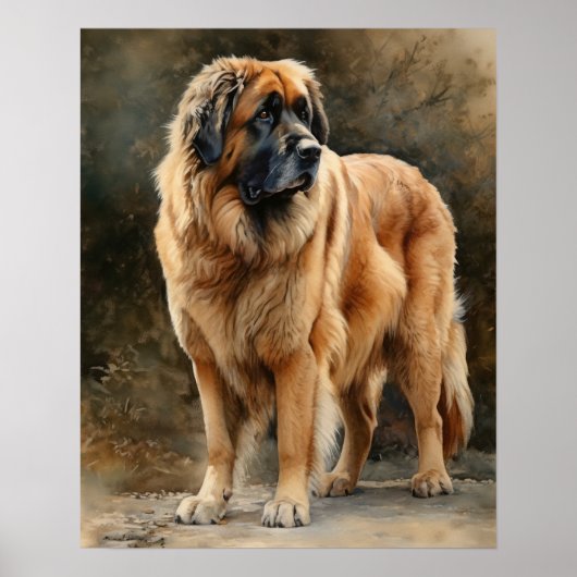 Leonberger Dog Art Print Poster (Vorne)