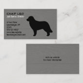 Leonberger Dog Breed Silhouette Visitenkarte (Vorne/Hinten)