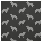 Leonberger Dog Breed Silhouetten Gemustert Stoff (Muster)