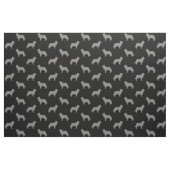 Leonberger Dog Breed Silhouetten Gemustert Stoff (Fat Quarter (45,7 x 55,9 cm))