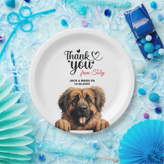 Leonberger Dog Pappteller (Party)