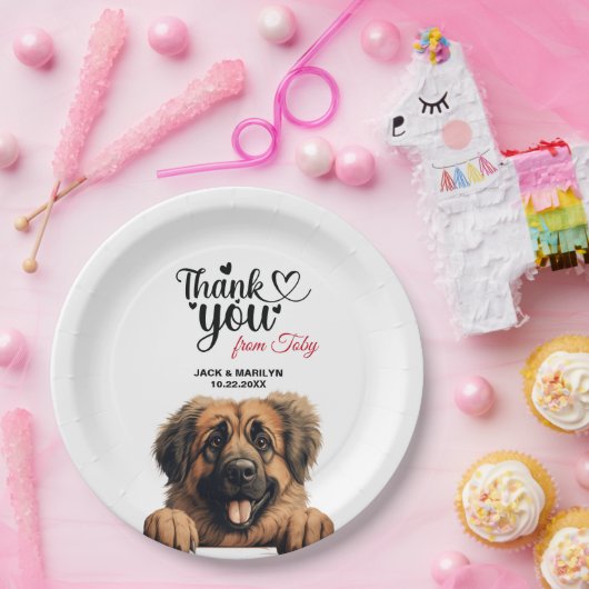 Leonberger Dog Pappteller (Party)