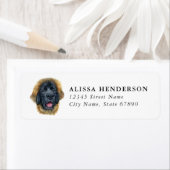 Leonberger Dog Return Address Labels (Insitu)
