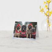 Leonberger Dogs Weihnachtskarte Karte (Gelbe Blume)
