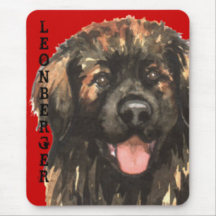 Leonberger Farbblock Mousepad