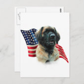 Leonberger Flag Postkarte (Vorne/Hinten)