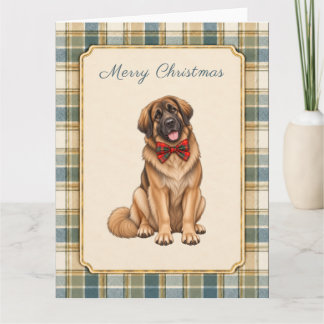 Leonberger Frohe Weihnachten Karte
