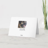 Leonberger funkelnd Weihnachtskarte Feiertagskarte (Rückseite)