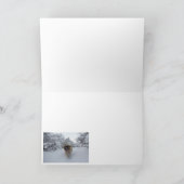 Leonberger funkelnd Weihnachtskarte Feiertagskarte (Innenseite)