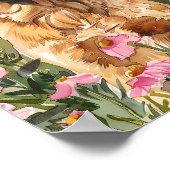 Leonberger Gentle Giant Dog Art Print Poster (Ecke)