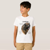 Leonberger Geschichtsdesign T-Shirt (Vorne ganz)
