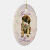 Leonberger Heart Mama Keramik Ornament (Rechts)