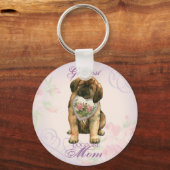 Leonberger Heart Mama Schlüsselanhänger (Vorderseite)