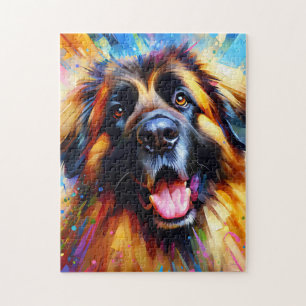 Leonberger Hund Acryl Druck Hunde Liebhaber Gesche Puzzle