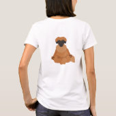 Leonberger Hund Yoga T-Shirt (Rückseite)