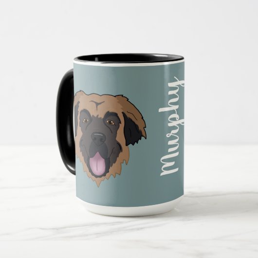 Leonberger individuell anpassbar tasse (Vorderseite Links)