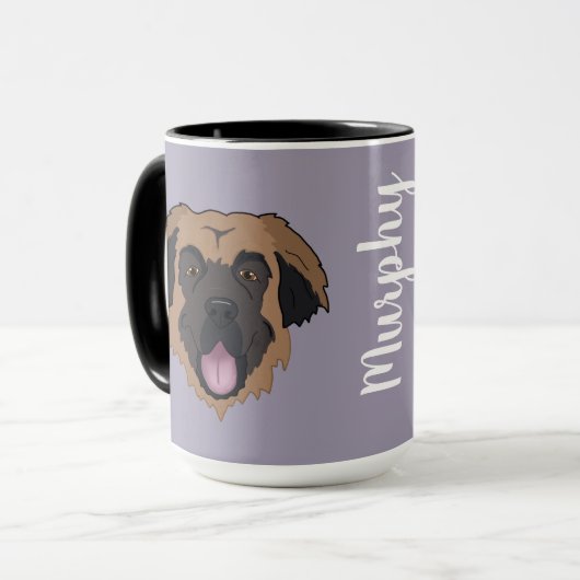 Leonberger individuell anpassbar tasse (Vorderseite Links)