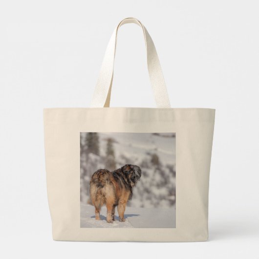 Leonberger Jumbo Stoffbeutel (Rückseite)