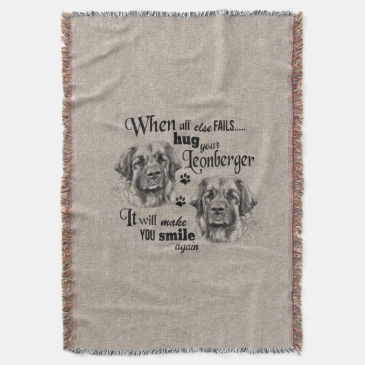 Leonberger Kunst, wenn alles Zitat versage Decke (Vorderseite Vertikal)