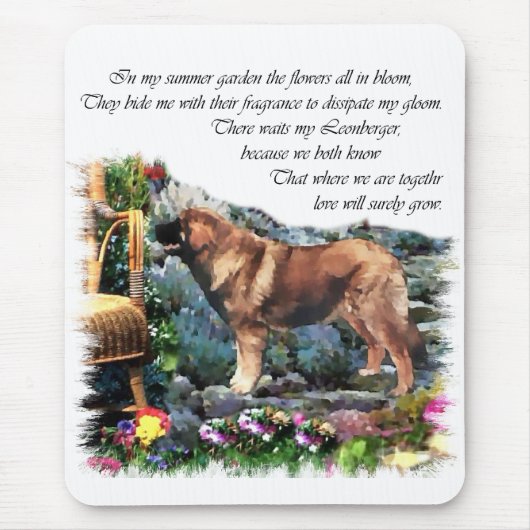 Leonberger Kunstgeschenke Mousepad (Vorne)