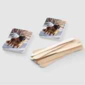 Leonberger lässt es Weihnachten schneien Fächer (Non-assembled)