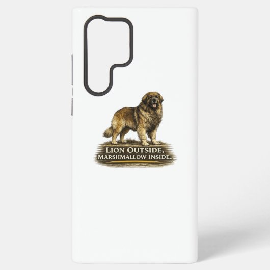 Leonberger – Löwe außen, Marshmallow innen Samsung Galaxy Hülle (Rückseite)