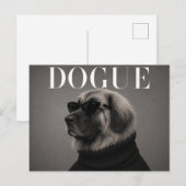 Leonberger Luxus-Mode-Hundeporträt Postkarte (Vorne/Hinten)
