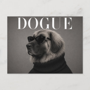 Leonberger Luxus-Mode-Hundeporträt Postkarte