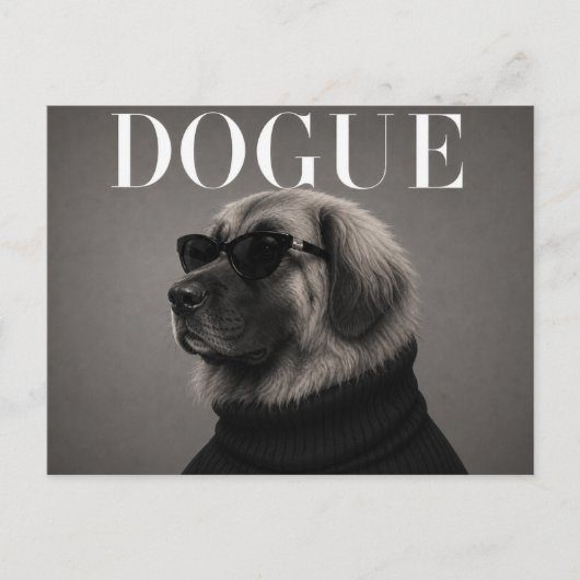 Leonberger Luxus-Mode-Hundeporträt Postkarte (Vorderseite)