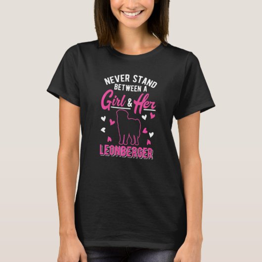 Leonberger Mädchen T-Shirt (Vorderseite)