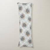 Leonberger Malerei Leo Niedlich Original Haustier  Seitenschläferkissen (Vorderseite Vertikal)